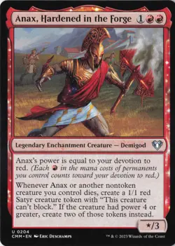Anax, Hardened in the Forge Commander Masters Normal NM 204 - Image 1