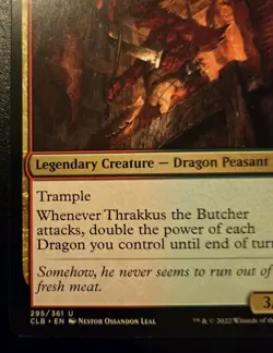 Thrakkus The Butcher 295/361 Uncommon Battle For Baldur's Gate MTG - Image 4