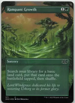 Rampant Growth Borderless FOIL Common Double Masters 2022 NM/LP MTG - Image 1
