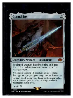 MTG Magic Lord of the Rings #239 Glamdring Mythic Rare Foil (Qty) - Image 1