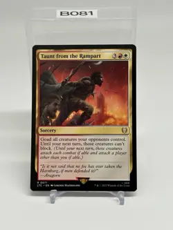 Taunt from the Rampart - 71 - NM - Commander: The Lord of the Rings - MTG - Image 1