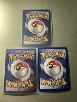 Pokemon TCG Ekans Lot of 3 46/62 Fossil Set Non-Holo Common Vintage Wotc Nm 1999 - Image 2