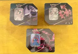 Pokemon TCG Crown Zenith Galarian Bird Tins, Set of 3 - Image 1