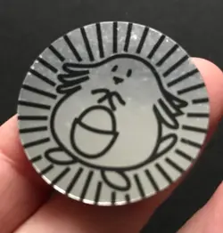 Chansey Pokemon Coin Wizards 1999 Silver Original WOTC Of The Coast RARE - Image 3