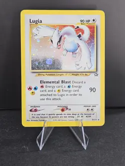 Pokemon TCG Lugia 9/111 Neo Genesis Holo Unlimited HP-Damaged - Image 1
