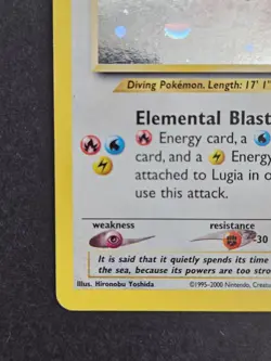 Pokemon TCG Lugia 9/111 Neo Genesis Holo Unlimited HP-Damaged - Image 3