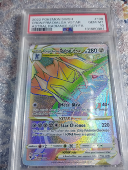 Origin Forme Dialga VSTAR 198/189 Pokemon Astral Radiance Secret Rare PSA 10 - Image 1