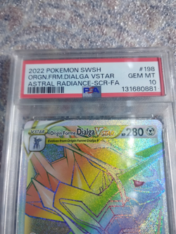 Origin Forme Dialga VSTAR 198/189 Pokemon Astral Radiance Secret Rare PSA 10 - Image 2