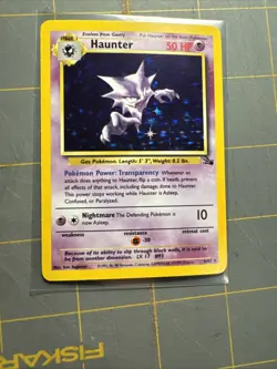Pokemon TCG Haunter 6/62 Fossil Unlimited Holo Rare NM - Image 1