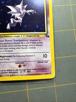Pokemon TCG Haunter 6/62 Fossil Unlimited Holo Rare NM - Image 4