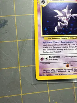 Pokemon TCG Haunter 6/62 Fossil Unlimited Holo Rare NM - Image 5
