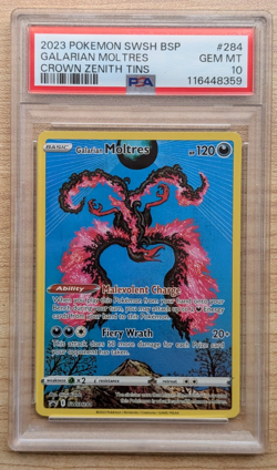 Pokemon - Galarian Moltres SWSH284 | PSA 10 | Black Star Promo | Crown Zenith - Image 1