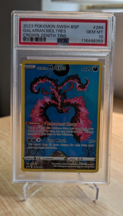 Pokemon - Galarian Moltres SWSH284 | PSA 10 | Black Star Promo | Crown Zenith - Image 3