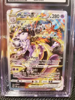 Pokemon Mewtwo VSTAR GG44/GG70 Crown Zenith Galarian Gallery CGC 10 Gem Mint - Image 3