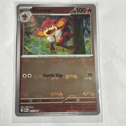 Pokemon Simisear Masterball Holo 015/086 White Flare English - Image 1