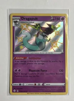 Dragapult SV062/SV122 Shiny Holo Rare Shining Fates Pokemon TCG - Image 1