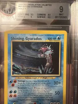Carta Pokemon Shining Gyarados / No Shinning Charizard / Eng Bgs 9 No Psa Graded - Image 3