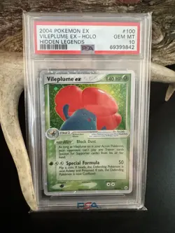 Pokemon Vileplume ex EX Hidden Legends Holo Ultra Rare #10 PSA 10 Gem Mint - Image 1