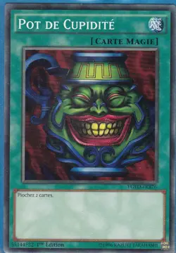 Yu-Gi-Oh! Pot de Cupidite YGLD-FRB26 SD1-FR015 1ere E Format Goat EXCELLENT ETAT - Image 1