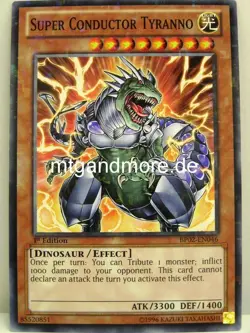 Yu-Gi-Oh - 1x Super Conductor Tyranno - Mosaic Rare - BP02 - War of the Giants - Image 1