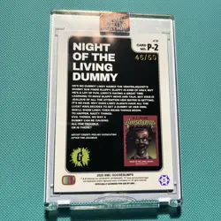 Night of the living dummy 46/50 Goosebumps Saturday Morning Cards sealed slappy - Image 4