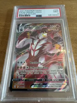 PSA 9 MINT Single Strike Urshifu VMAX 086/163 SWSH Battle Styles Pokemon Card - Image 3