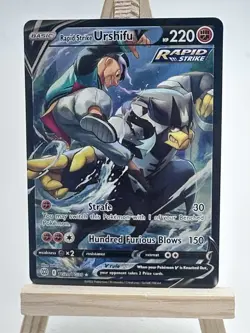 Rapid Strike Urshifu V TG20/TG30 Brilliant Stars Ultra Rare Pokemon TCG Card - Image 1