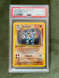 Machamp (German - Machomei) 1st Edition Holo - PSA 5 - 8/102 - Pokemon TCG Card - Image 1