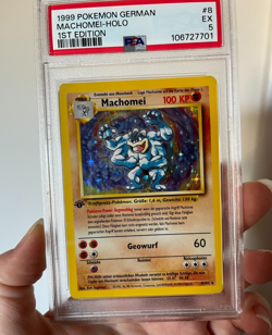 Machamp (German - Machomei) 1st Edition Holo - PSA 5 - 8/102 - Pokemon TCG Card - Image 3