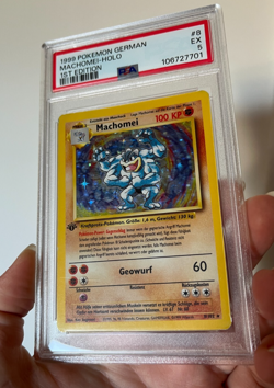 Machamp (German - Machomei) 1st Edition Holo - PSA 5 - 8/102 - Pokemon TCG Card - Image 4