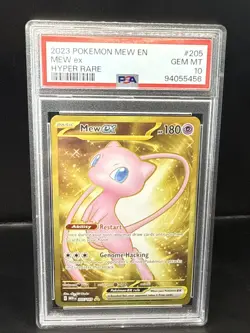 Pokemon TCG Scarlet & Violet 151 Mew EX Card 205/165 PSA 10 Gem Mint - Image 1