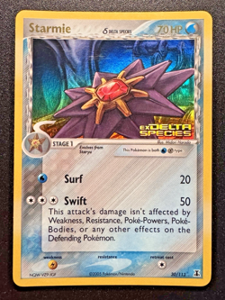 Starmie 30/113 EX Delta Species Pokemon Card Reverse Holo Foil Rare LP - Image 1