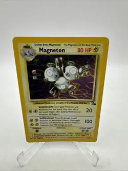 Magneton Holo Rare 11/62 Fossil Set 1999 Pokemon WOTC Vintage Card LP - Image 1