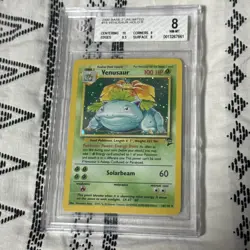 Venusaur 18/130 Holo Base Set 2 WoTC Vintage Rare Pokemon Card BGS 8 NM-MT - Image 3