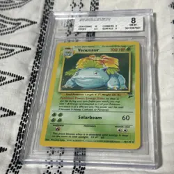Venusaur 18/130 Holo Base Set 2 WoTC Vintage Rare Pokemon Card BGS 8 NM-MT - Image 4
