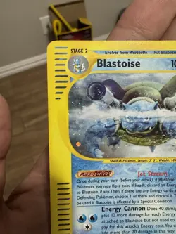 Pokemon Blastoise Holo Card 4/165 Expedition Base Set LIGHT PLAY - Image 3