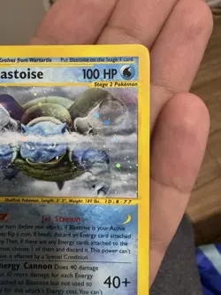 Pokemon Blastoise Holo Card 4/165 Expedition Base Set LIGHT PLAY - Image 4