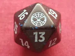 Magic The Gathering MARVEL SPIDER-MAN BLUE D20 SPINDOWN DICE MTG - Image 1