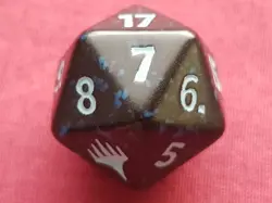 Magic The Gathering MARVEL SPIDER-MAN BLUE D20 SPINDOWN DICE MTG - Image 2