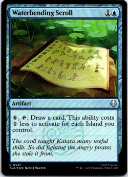 Waterbending Scroll Foil Avatar: The Last Airbender 81 NM - Image 1