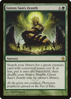 Green Sun's Zenith [Mirrodin Besieged] Moderately Played - Image 1