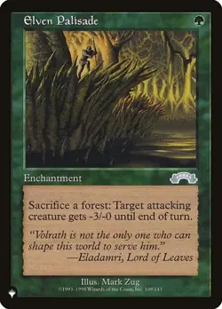 1x Elven Palisade - Retro Frame NM Eng MTG - The List - Image 1