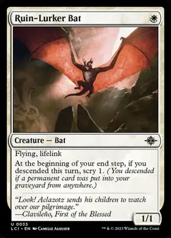 x4 Ruin Lurker Bat U FOIL #33 | LCI The Lost Caverns Ixalan | MTG - Image 1