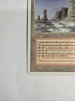 MTG Revised Dual Land Lot - (HP) Plateau, (HP) Badlands- Authentic - Image 4