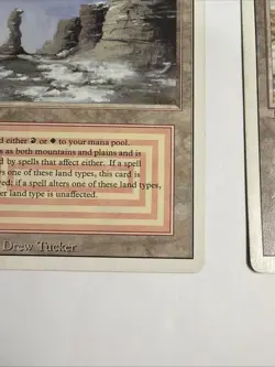 MTG Revised Dual Land Lot - (HP) Plateau, (HP) Badlands- Authentic - Image 5