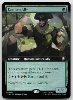 Earthen Ally (Extended Art) R Foil Avatar: The Last Airbender 377 NM - Image 1