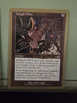 Tangle Wire 139/143 Magic Gathering MTG Gold Border Championship Brussels 2000 - Image 1