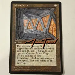 Mana Crypt Media Promos Regular- Shadow Signed By Artist - Mark Tedin -NM - - Image 1