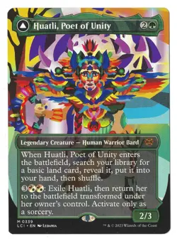 Huatli, Poet of Unity 339 Borderless The Lost Caverns of Ixalan NM MTG Magic LCI - Image 1