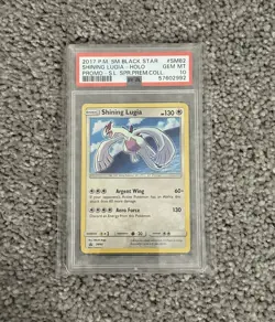 2017 Pokemon S&M Shining Legends Promo SPC #SM82 Shining Lugia PSA 10 Gem Mint - Image 1